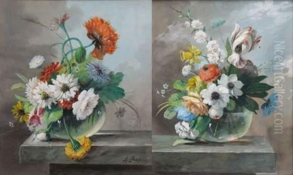Bouquet De Fleurs Sur Un Entablement - view 1