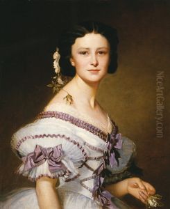 Portrait of Szidonia Deak by Alajos Gyorgyi Giergl