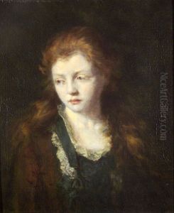 Red Haired Girl by Bertalan Szekely