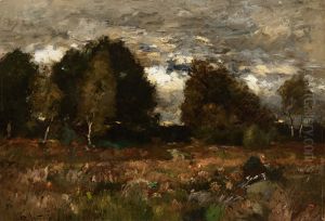 Stormy Landscape by Laszlo Paal