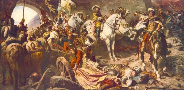 The Recapture of Buda Castle in 1686 - view 1