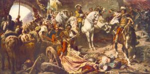 The Recapture of Buda Castle in 1686 by Gyula Benczur