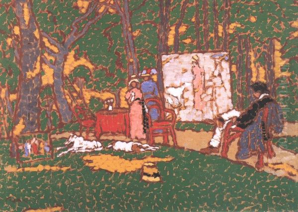 Lazarine and Anella in the Park - view 1
