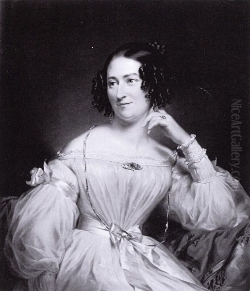 Portret van Abrahamina Henriette Wurfbain (1808-1883), echtgenote van Jacob de Vos Jz - view 1