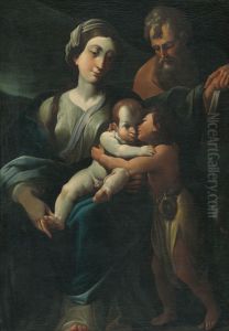 Svata rodina so svatym Janom Krstitelom by Ernest Zmetak Art Gallery