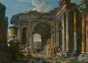 Alexander Velky a Diogenes by Giovanni Paolo Panini