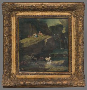Chlapci pasuci kozy by Ernest Zmetak Art Gallery