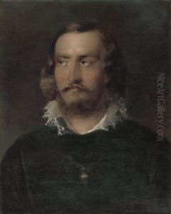 Portret muza s cipkovanym golierom