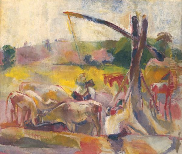 Napajanie krav - view 1