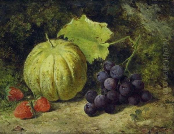 Stilleben Mit Melone, Trauben - view 1