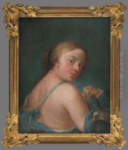 Dievca s holubicou by Wenzel Lorenz Reiner