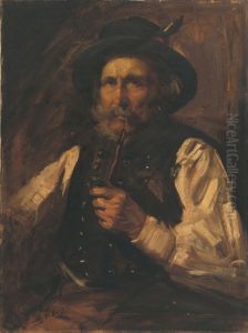 Portret muza s fajkou