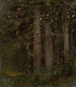 Vnutro lesa II. by Laszlo Mednyanszky