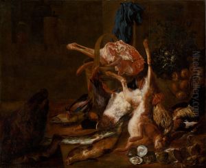 Zatisie so zabitou zverinou by Pieter Boel