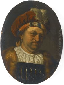 Self-portrait as a Man in Eastern Clothing (tronie) by Frans van Mieris