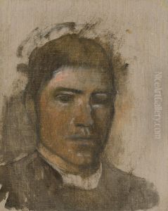Portret prostovlaseho chlapca by Laszlo Mednyanszky