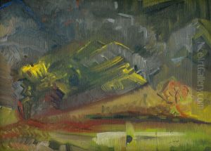 Vecerna krajina by Arnold Peter Weisz-Kubincan
