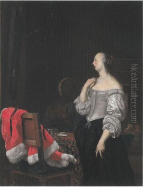 A Young Lady at her Toilet - view 1