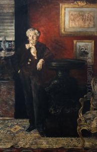 Portrait d'Edmond de Goncourt by Jean-Francois Raffaelli