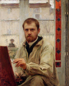Autoportrait en gris clair