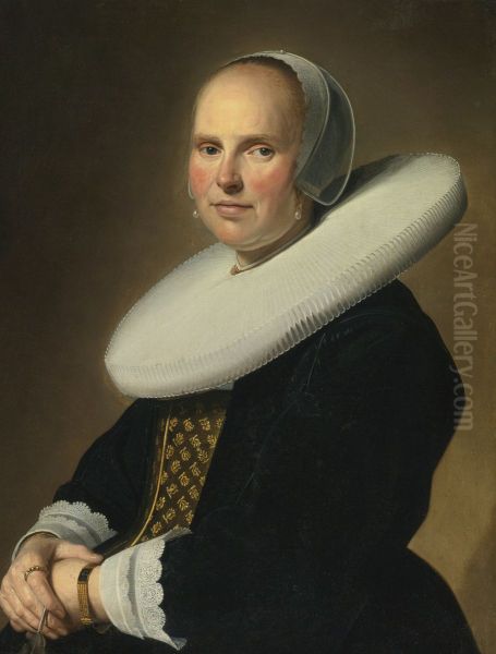 Portrait of a Lady, signed middle right: J. Verspronck... - view 1