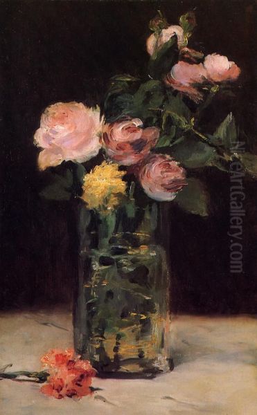 Roses in a Glas Vase - view 1