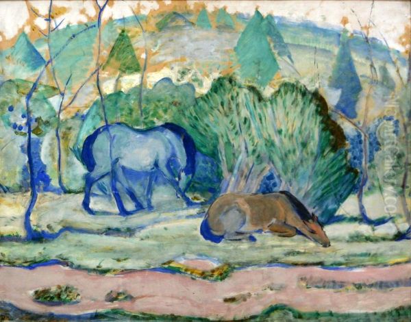 Horses Grazing - view 1