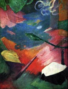 Deer in the woods I by Franz Marc