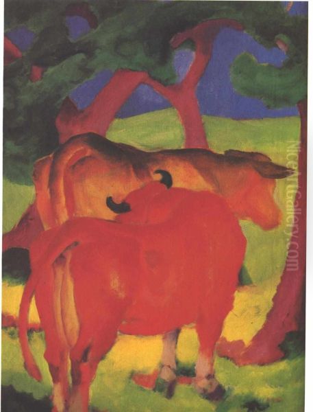 Cows under trees - view 1