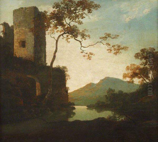 Classical Landscape with a Tower - view 1