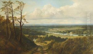 View of Runnymede from Cooper's Hill with a Distant View of Windsor Castle