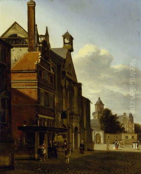 A Square in a Dutch Town - view 1