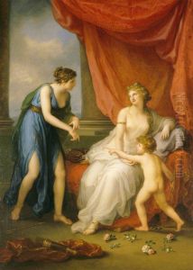 Euphrosyne complaining to Venus of the Wound caused by Cupid's Dart by Angelica Kauffmann
