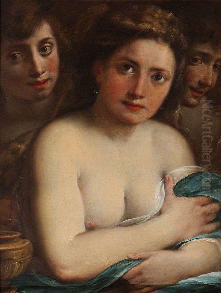 Mary Magdalen with Saint John the Baptist and an Angel - view 1