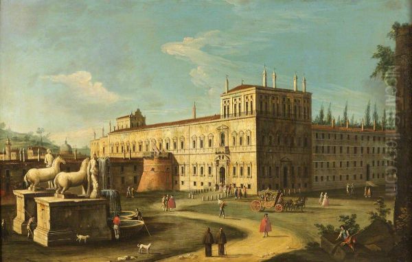 Monte Cavallo and the Quirinal Palace, Rome - view 1
