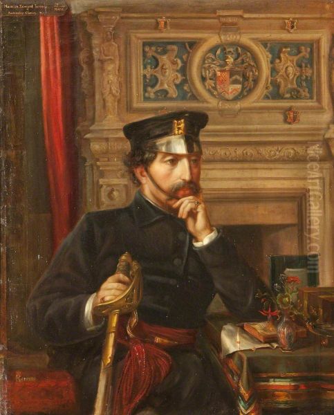 Captain Marmion Edward Ferrers in the uniform of the Warwickshire Militia - view 1
