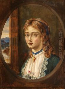 Edith Frances Rosamond Orpen (1859/60 - 1939), later Mrs Charles Frederick Carlos Clarke,aged 13