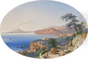 View Near Naples by John Gadsby Chapman