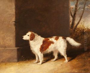 The Favourite Dog of Lord Charles Vere Ferrers Townshend (1785-1853) by Abraham Cooper