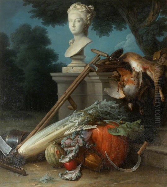 Garden Still Life, with Implements, Vegetables, Dead Game, and a Bust of Ceres (The Attributes of Hunting and Gardening) - view 1
