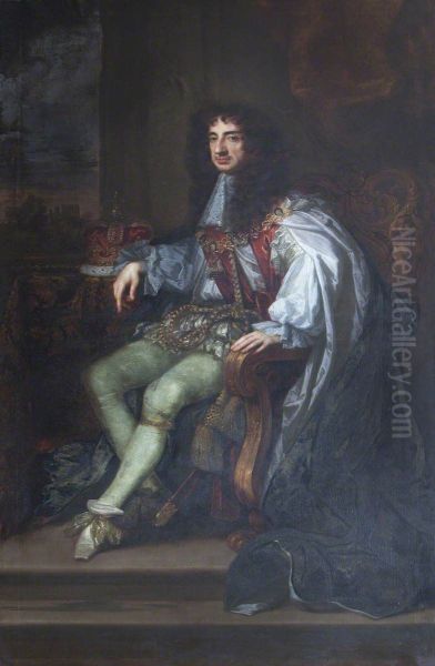 King Charles II (1630-1685) in Garter Robes - view 1