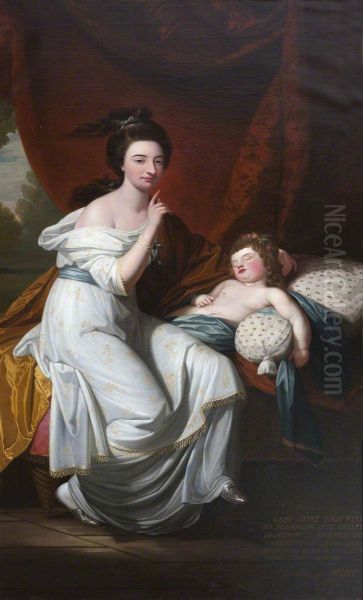 Jocosa Katerina Drury, Lady Cust (1748/9-1772) with her Niece, Lady Caroline Hobart, later Lady Suffield (1767-1850) - view 1