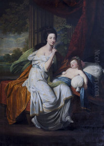 Jocosa Katerina Drury, Lady Cust (1748/9-1772) and her Niece Lady Caroline Hobart, later Lady Suffield (1767-1850) Jocosa Katerina Drury, Lady Cust (1748/9-1772) and her Niece Lady Caroline Hobart, later Lady Suffield (1767-1850)