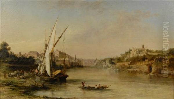 Italian Harbor Scene - view 1