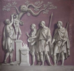 Figures crowning a Statue of Hercules (from the Arch of Constantine)