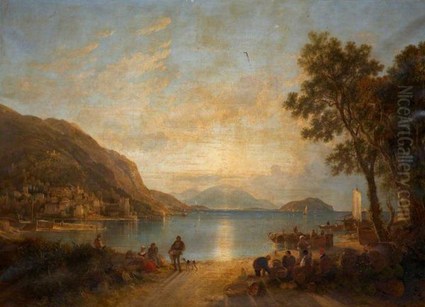 On an Italian Lake (possibly Garda) - view 1