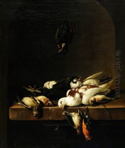Still Life with Dead Birds by Joris van der Haagen or Hagen