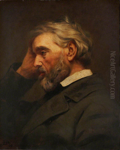 Thomas Carlyle (1795-1881) (after photographers Elliot and Fry) - view 1