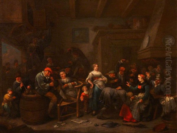 Playing Forfeits (Revellers in an Inn) - view 1