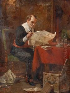 A Gentleman At His Bureau